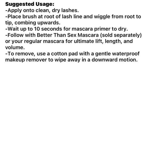 🌻 TOO FACED Better Than Sex Foreplay Mascara Primer New FullSz - Picture 10 of 10